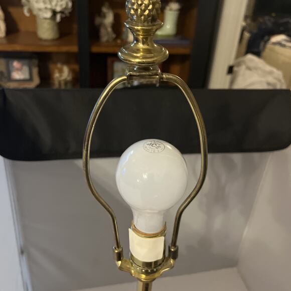 EX LARGE PINEAPPLE LAMP 1970 BRASS BRONZE MID CENTURY REGENCY HOLLYWOOD 2 Avail - Picture 6 of 16